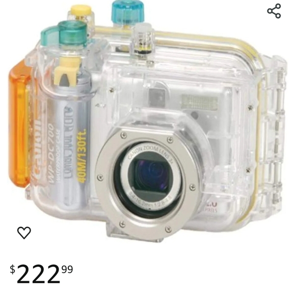 Canon WP-DC700 Waterproof Underwater Camera Case For Canon PowerShot A60 A70 - Picture 3 of 12